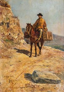 Filippo Mola - Lotto di sette opere ricordo del viaggio in Cile del pittore
