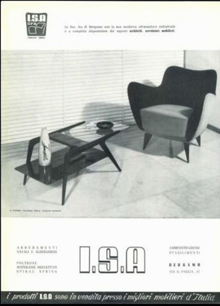 VERONESI GUGLIELMO (n. 1913) : Tavolino mod. Sansiro  - Asta ASTA 273 - FINE DESIGN - Associazione Nazionale - Case d'Asta italiane