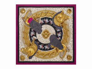 Herms - Foulard Casques et Plumes