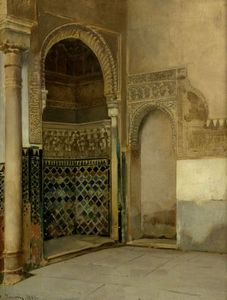 PASINI ALBERTO Busseto (PR) 1826 - 1899 Torino - Garitta Alhambra 1883