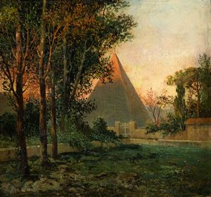 CORRODI HERMANNO Frascati (Rm) 1844 - 1905 Roma - Piramide Cestia