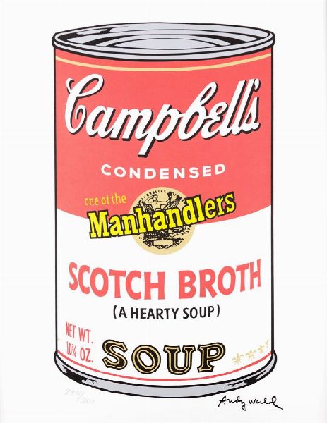 WARHOL ANDY USA 1927 - 1987 : Campbell's Soup - Scotch Broth  - Asta Asta 159 - Dipinti, sculture, grafica - Associazione Nazionale - Case d'Asta italiane