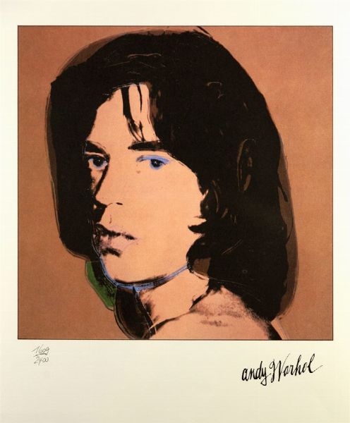 WARHOL ANDY USA 1927 - 1987 : Mick Jagger  - Asta Asta 159 - Dipinti, sculture, grafica - Associazione Nazionale - Case d'Asta italiane