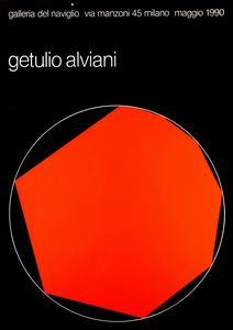 MANIFESTO - Getulio Alviani  Galleria del Naviglio  Milano  1990