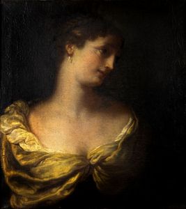 PITTORE ANONIMO Fine XVIII secolo - Ritratto di dama