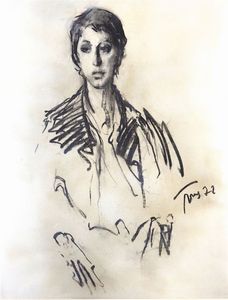 TREVES DARIO Torino 1907 - 1978 - Figura di ragazzo 1972