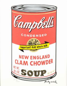 WARHOL ANDY USA 1927 - 1987 - Campbell's Soup - New england clam chowder