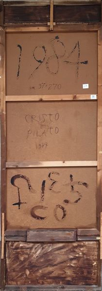 FIESCHI GIANNETTO (1921 - 2010) : Cristo e Pilato.  - Asta ASTA 274 - ARTE MODERNA (online) - Associazione Nazionale - Case d'Asta italiane