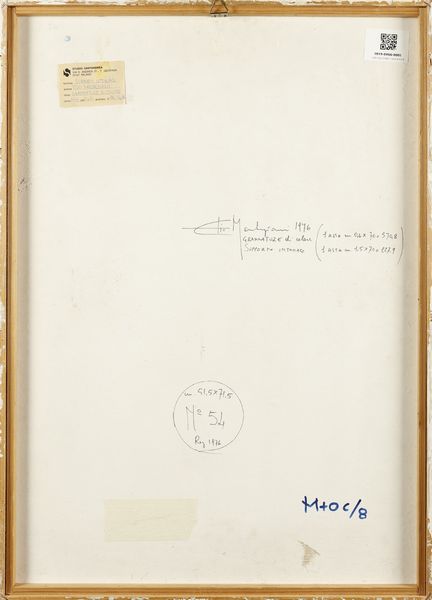 MARCHEGIANI ELIO (n. 1929) : Grammature di colore.  - Asta ASTA 274 - ARTE MODERNA (online) - Associazione Nazionale - Case d'Asta italiane