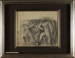 SIRONI MARIO (1885 - 1961) - Studio per composizione monumentale.