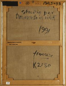 FRANCESE FRANCO (1920 - 1996) : Studio per tramonto in citt.  - Asta ASTA 274 - ARTE MODERNA (online) - Associazione Nazionale - Case d'Asta italiane