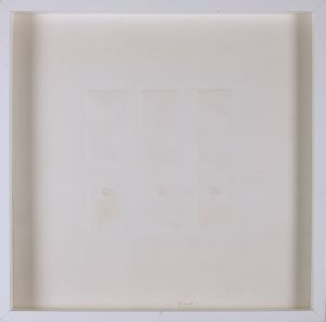 SIMETI TURI (n. 1929) - 3 Ovali bianchi.