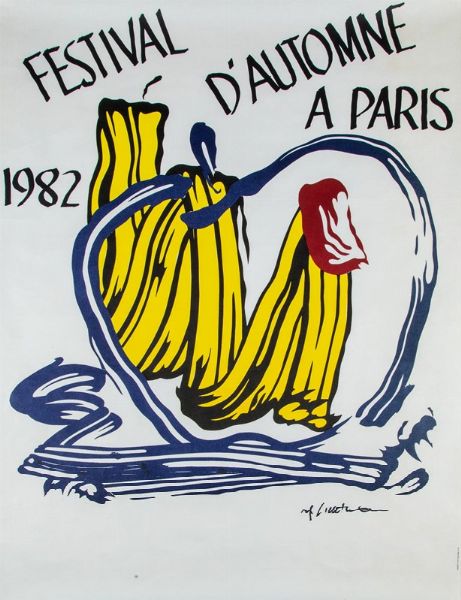 Roy Lichtenstein : Festival d'Automne a Paris  - Asta Libri, Autografi e Stampe - Associazione Nazionale - Case d'Asta italiane