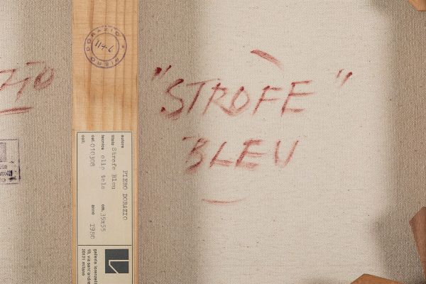 DORAZIO PIERO : Strofe bleu, 1980  - Asta Arte Moderna e Contemporanea - Associazione Nazionale - Case d'Asta italiane