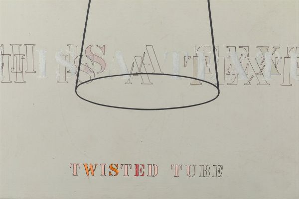 Arakawa Shusaku : Untitled (Tube Twisted Tube Broken tube), 1977-1978  - Asta Arte Moderna e Contemporanea - Associazione Nazionale - Case d'Asta italiane
