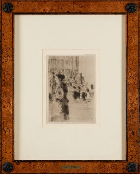 Pissarro Camille : La bonne faisant son marchè, 1888  - Asta Arte Moderna e Contemporanea - Associazione Nazionale - Case d'Asta italiane