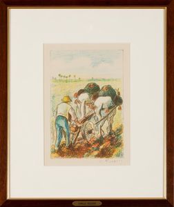 Pissarro Camille : La Charrue, 1898-1901  - Asta Arte Moderna e Contemporanea - Associazione Nazionale - Case d'Asta italiane