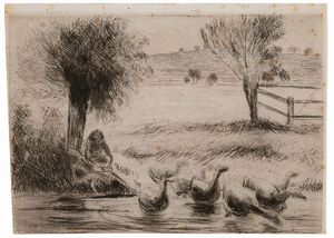Pissarro Camille - Gardeuse d'Oies, 1888