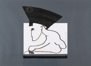 Rama Carol : La corona di Keaton, 1994  - Asta Arte Moderna e Contemporanea - Associazione Nazionale - Case d'Asta italiane