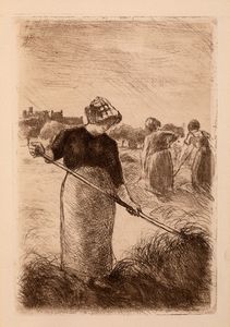 Pissarro Camille : Faneuses, 1890  - Asta Arte Moderna e Contemporanea - Associazione Nazionale - Case d'Asta italiane