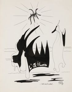 Henry Maurice : L'oeil sous le soleil, 1976  - Asta Arte Moderna e Contemporanea - Associazione Nazionale - Case d'Asta italiane