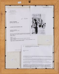 Pissarro Camille : La bonne faisant son marchè, 1888  - Asta Arte Moderna e Contemporanea - Associazione Nazionale - Case d'Asta italiane
