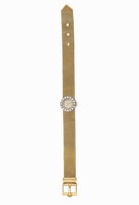 ROLEX - ROLEX - Precision, cassa No. 462824. Orologio da polso, da donna, in oro giallo e bianco con brillanti e bracciale in oro originale. Realizzato nel 1940 circa.