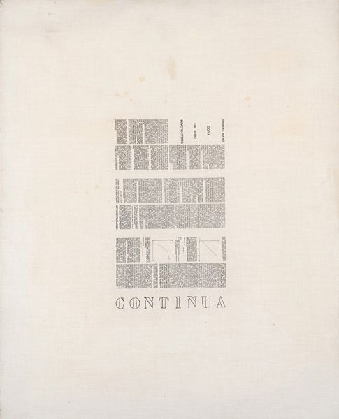 Vincenzo Agnetti : Continua  - Asta Arte Moderna e Contemporanea - Associazione Nazionale - Case d'Asta italiane