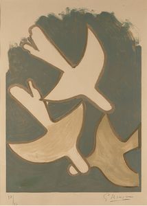 Georges Braque - Le oiseaux blancs