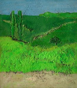 Carlo Mattioli - Paesaggio verde