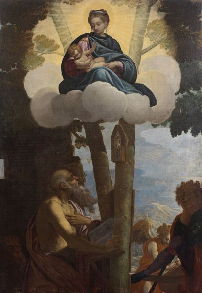 BONA TOMMASO (1548 - 1614) : San Girolamo nel deserto e angeli.  - Asta ASTA 277 - ARTE ANTICA E DEL XIX SECOLO - Associazione Nazionale - Case d'Asta italiane