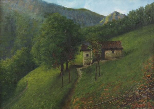 SOLDINI ARNALDO (1862 - 1936) : Paesaggio montano.  - Asta ASTA 277 - ARTE ANTICA E DEL XIX SECOLO - Associazione Nazionale - Case d'Asta italiane