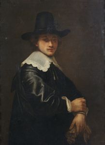 LEVECQ JACOBUS (1634 - 1675) - Ritratto d'uomo con cappello.