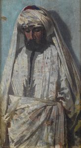CECCONI EUGENIO (1842 - 1903) - Ritratto d'arabo.