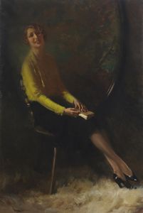 PALANTI GIUSEPPE (1881 - 1946) - Ritratto di Piera Gasparotto.