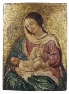 ARTISTA DEL XVI SECOLO - Madonna con Bambino.