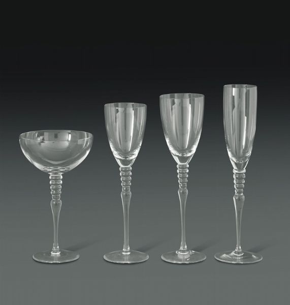 Servizio di bicchieri Classic Rose Rosenthal, 1980 circa  - Asta L'Art de la Table - Associazione Nazionale - Case d'Asta italiane