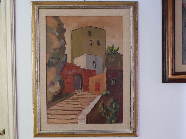 Paesaggi  - Asta House Sale: Arredi e dipinti da Villa Il roseto a San Domenico (Firenze) - Associazione Nazionale - Case d'Asta italiane