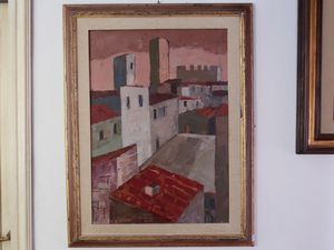 Paesaggi  - Asta House Sale: Arredi e dipinti da Villa Il roseto a San Domenico (Firenze) - Associazione Nazionale - Case d'Asta italiane