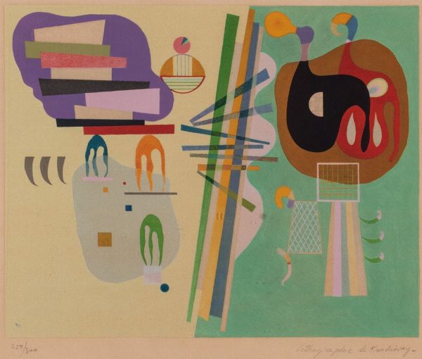 Wassily Kandinsky : Unanimité  - Asta Grafica Internazionale e multipli d'Autore - Associazione Nazionale - Case d'Asta italiane