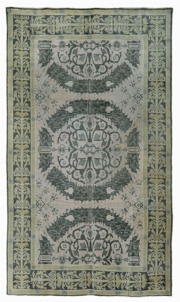 Particolare tappeto Cuenca, Spagna inizio XX secolo  - Asta Tappeti Antichi - Associazione Nazionale - Case d'Asta italiane