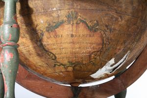 Globo terrestre e globo celeste. Francia XVIII secolo  - Asta Arte Marinara - Associazione Nazionale - Case d'Asta italiane