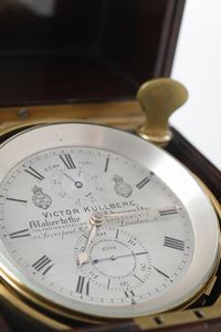 Cronometro da marina 56 ore di carica, Victor Kullberc, Londra XIX secolo  - Asta Arte Marinara - Associazione Nazionale - Case d'Asta italiane