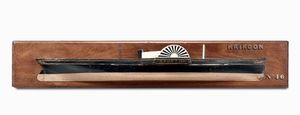 Mezzo modello di battello a ruote,  Gran Bretagna fine XIX secolo  - Asta Arte Marinara - Associazione Nazionale - Case d'Asta italiane