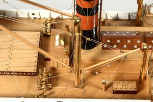 Monumentale modello di cantiere del piroscafo D.Miller, Gran Bretagna 1922 circa  - Asta Arte Marinara - Associazione Nazionale - Case d'Asta italiane