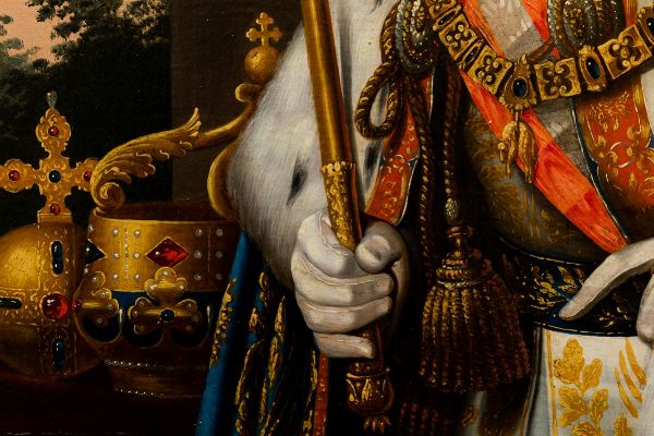 Ritratto dellimperatore Ferdinando I dAsburgo Lorena, re del Lombardo Veneto  - Asta Dipinti Antichi - Associazione Nazionale - Case d'Asta italiane