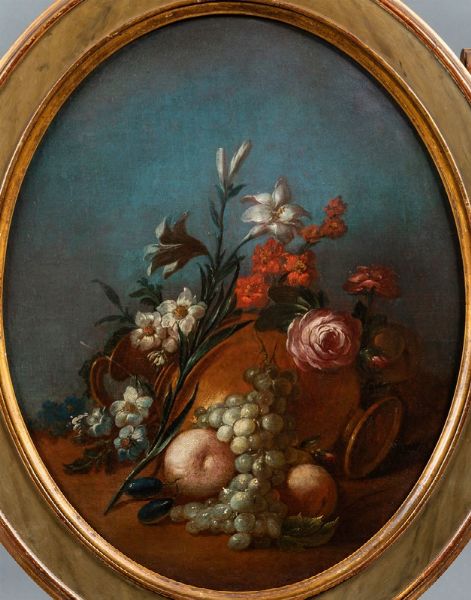 Claudot Jean Baptiste : Natura morta con vaso di fiori  - Asta Dipinti Antichi - Associazione Nazionale - Case d'Asta italiane