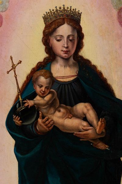 Madonna con Bambino e angeli  - Asta Dipinti Antichi - Associazione Nazionale - Case d'Asta italiane
