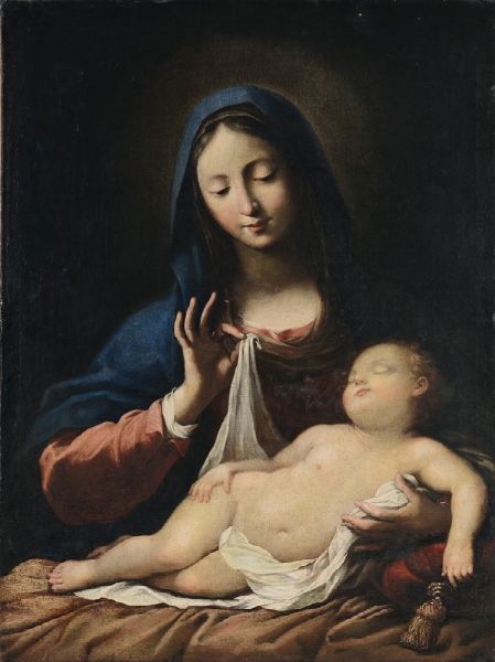 Madonna con il Bambino dormiente  - Asta Dipinti Antichi - Associazione Nazionale - Case d'Asta italiane