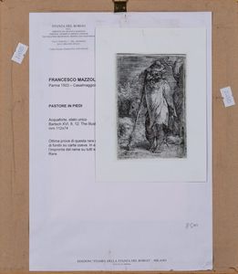 Mazzola detto il Parmigianino Girolamo Francesco : Giovane pastore con armenti  - Asta Dipinti Antichi - Associazione Nazionale - Case d'Asta italiane
